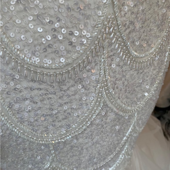 Mermaid Wedding Dress Beaded - Picture 2 of 6